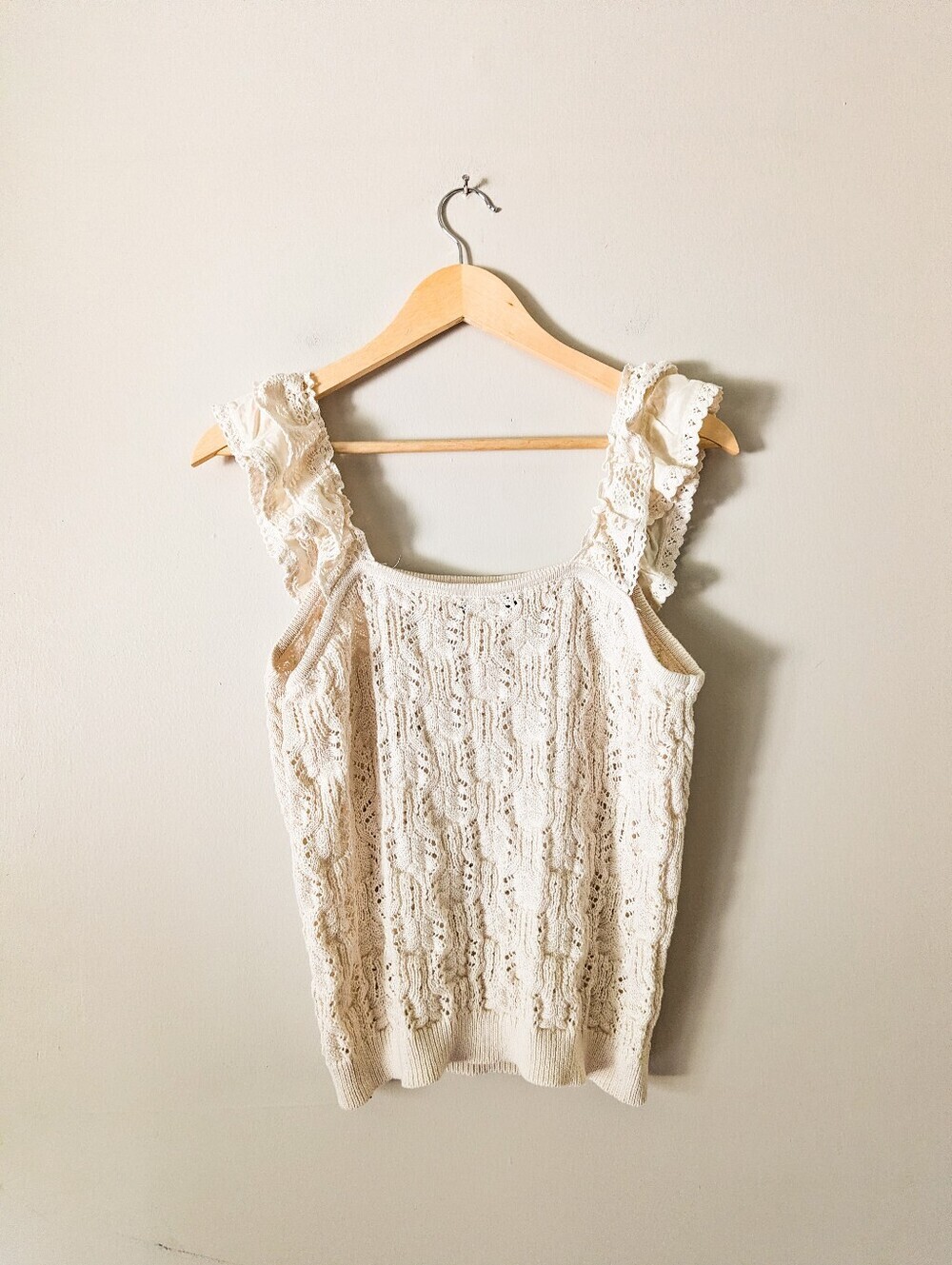 Dex Free People Crochet Ruffle Tank - Picture 5 of 7